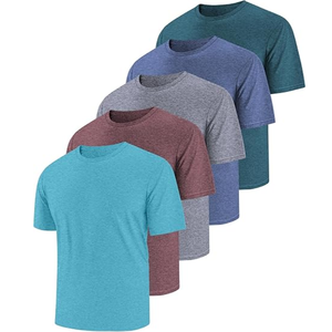 Conjunto de camiseta de manga corta de alta calidad, perfecto para el tiempo de AII, cómodo, sólido, multicolor, logotipo de impresión personalizado, directo de fábrica - Product Image 1