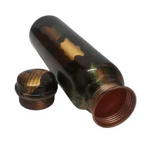 Botella de agua de cobre ayuverdic a prueba de fugas, botella de cobre para beber de alta calidad al por mayor para Yoga, Fitness, gimnasio al aire libre - Product Image 1