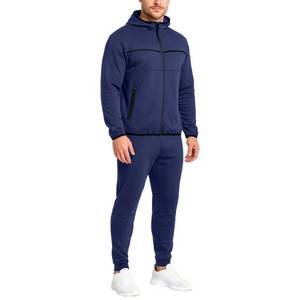 Chándales con cremallera completa para hombre, conjuntos de 2 piezas, chándal transpirable con capucha, colecciones estampadas de invierno de talla grande - Product Image 3