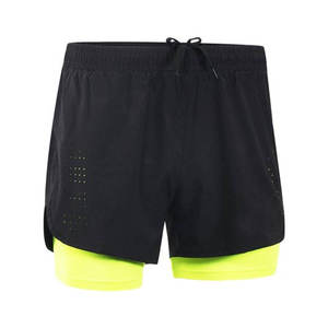 Pantalon sportif 2 en 1 à double doublure pour la course à pied avec poches en tissu respirant à séchage rapide Fabriqué au Pakistan - Product Image 4