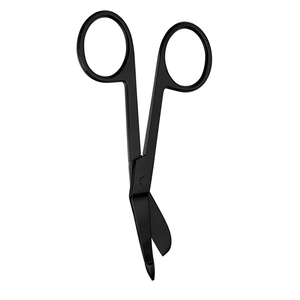 Ciseaux de pansement d'opération de couleur noire ciseaux chirurgicaux à bord émoussé 4.75 pouces ciseaux de coupe de suture en acier inoxydable - Product Image 3