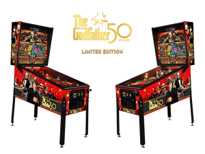 The Godfather Limited Edition Pinball <b>Machine</b>-Zinc Alloy & Fiberglass Construction Educational Money Game for <b>Amusement</b> Parks - Product Image 1