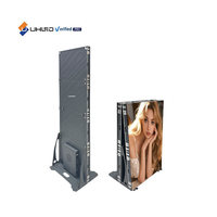 Pantalla Led UHLED para interiores, póster plegable de P2mm, pantalla Led fácil de instalar, póster Led, pantalla de póster Led móvil