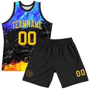 Ensemble d'uniformes de basket-ball personnalisés en gros, nouvelle mode, usine directe, respirant, durable, léger, séchage rapide, kit de sublimation - Product Image 1