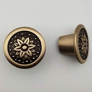 Beautiful Brass <b>Drawer</b> Knobs Decorative <b>Cabinet</b> Furniture Knobs Elegant Trending Design Hardware For Wholesale Supply - Product Image 1
