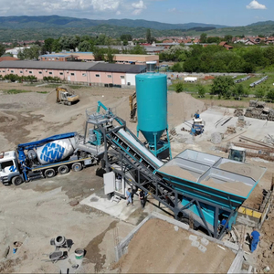 Mobile 30 30 M3/h Mobile Concrete Batching Plant (Full Automatic Ready Mix Portable Concrete Mixing Plant) - Product Image 1