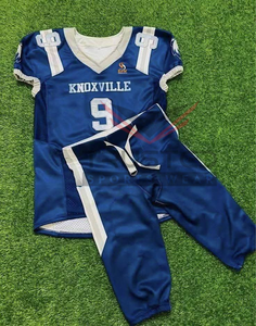 ชุดอเมริกันฟุตบอลแบบใหม่ล่าสุด พร้อมโลโก้สั่งทำ เสื้อแขนสั้นระบายอากาศพร้อมกางเกงและแผ่นรอง สำหรับผู้ใหญ่ - Product Image 5