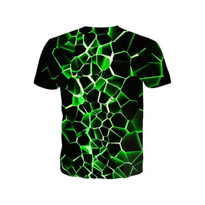 Camiseta para correr de secado rápido de poliéster 100% corta OEM para hombres y mujeres, ropa impresa en 3D con logotipo estampado por sublimación personalizado y cuello redondo - Product Image 6