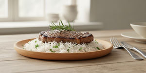 Vaisselle, petit gâteau, service, forme ronde, décoration, nourriture, restaurant, assiettes en bois - Product Image 5