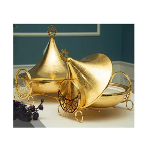 Hotel Supplies Decorative <b>Server</b> <b>Buffet</b> <b>Warmer</b> Display Catering Dish <b>Food</b> Chafing Dish Round Shape Serving Dishes - Product Image 6