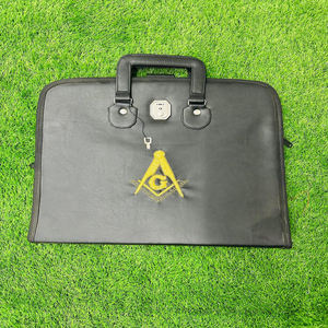 Master Mason Blue Lodge <b>Apron</b> Case Black Genuine Leather Mm Wm Provincial Masonic High Quality OEM Foldable IP67 Rated Made - Product Image 1