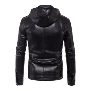 Veste d'hiver bomber en cuir véritable imperméable et coupe-vent pour homme, nouveau design tendance, prix de gros, logo frontal, service OEM de haute qualité - Product Image 2
