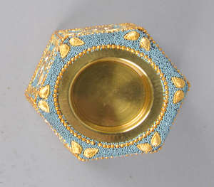 <b>Electric</b> Traditional Arabic <b>Incense</b> <b>Burner</b> Mosaic Wood Resin Crystal Ramadan Gift Bakhoor <b>Burner</b> Scented Metal <b>Incense</b> Holder - Product Image 3