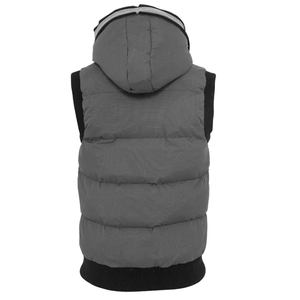2025 hommes hiver chaud fermeture éclair bouffant gilet respirant imperméable matelassé gilet avec décoration Vintage service OEM - Product Image 2