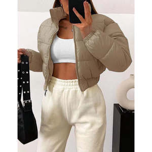 Veste matelassée pour femme, tissu doux et isolé, chaude, adaptée aux activités de plein air, aux voyages, au confort, au port quotidien et au style urbain - Product Image 4