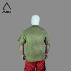 AGREE SPORTS 100% Coton Délavé à l'Acide Logo Brodé Personnalisé Style Vintage Anti-Plis Tricot Lourd Grande Taille Homme - Product Image 6