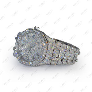 นาฬิกาแบรนด์เนมประดับเพชรโมอิสซาไนต์เต็มเรือน - เครื่องประดับฮิปฮอป - Product Image 3