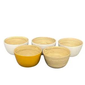 Bamboo Lacquer Salad Bowls Ecofriendly Healthcare Organic Spun Bamboo Bowls Safe For Health Homeware Crafts Made In Vietnam