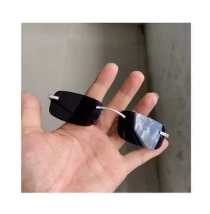 D Color Moissanite Diamond Gafas Shadow Iced Out 10K Gold C Luxury Rapper Jewelry Gafas de Sol para unisex - Product Image 2