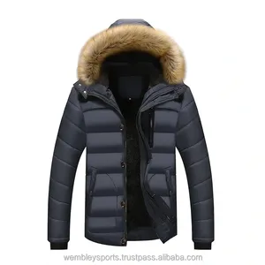 Wholesale Bomber Jacket Fashion Style plain black Men's Winter jackets Custom Men's Jackets Oversized