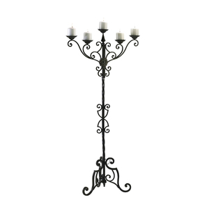 Bougeoir fait à la main Table à manger de mariage candélabre maison hôtel décoratif événement métal aluminium 5 bras bougeoir élégant - Product Image 2
