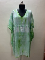 Royaume-Uni en gros de haute qualité cravate teinture cordon réglable femme robe porter caftan plage vacances fête tenue vacances respirant