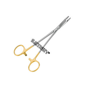 SOPORTE DE AGUJA ANCHO INSERTOS DE TUNGSTENO RECTO 16CM Instrumentos de acero inoxidable Fabricado con AISI 420 - Product Image 3