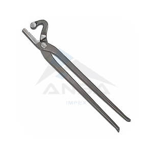 Premium Heavy Duty Farrier Hoof Clinchers Herramienta profesional de remachador de uñas de cuello de cisne para cuidado de zapatos de pezuña de caballo Durable reutilizable - Product Image 1