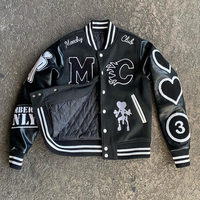 Chaqueta Universitaria de Béisbol Personalizada para Hombre, Bordado Chenille de Alta Calidad 2024, Impermeable, Cortavientos, Transpirable y Ecológica