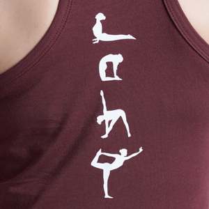 เสื้อกั๊กเซนฟิตสีน้ำตาลแดงสำหรับออกกำลังกาย - Product Image 6