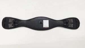 Sangle en cuir noir de qualité supérieure avec boucle à rouleau en acier inoxydable rembourré doux vente entière produit d'équitation équestre - Product Image 5