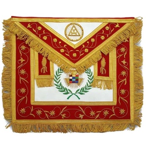 Nuevo Delantal de Gran Sacerdote Masónico del Arco Real, Ecológico, de Lujo y Personalizado, con Bordado del Capítulo del Arco Real - Product Image 3