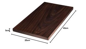 Planche à découper antibactérienne en bois massif monobloc robuste avec utilisation réversible pour la coupe - Product Image 3