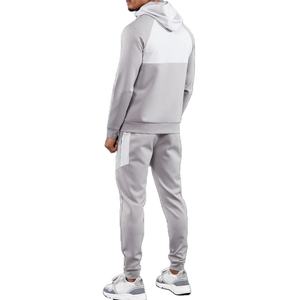 Conjuntos de dos piezas para hombre, de algodón y felpa, corte ajustado, sudadera deportiva con capucha y pantalones de chándal con cremallera, chándales para hombre, CP-MTS-03 - Product Image 2