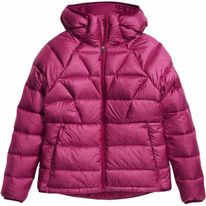 Chaqueta acolchada de invierno de nailon de alta calidad para mujer, transpirable, acolchada, con capucha, logotipo personalizado, estampado, producto terminado de algodón, venta al por mayor - Product Image 1