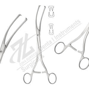 Pinza Hemostática Rochester Pean 3x3 Dientes 26.0cm Acero Inoxidable Curva Manual Instrumentos Quirúrgicos Dentales Certificación CE - Product Image 1