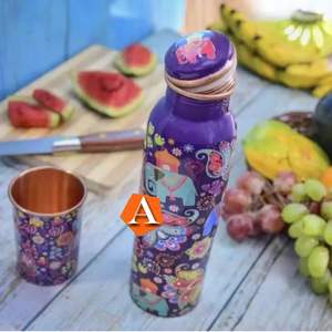 High in Demand Hammered Copper <b>Bottle</b> with High Quality Pure <b>Metal</b> Copper <b>Water</b> <b>Bottle</b> - Product Image 6