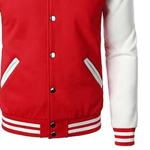 OEM venta al por mayor de los hombres Letterman equipo Varsity chaquetas personalizadas bordadas a prueba de viento de la calle chaqueta para los hombres - Product Image 5