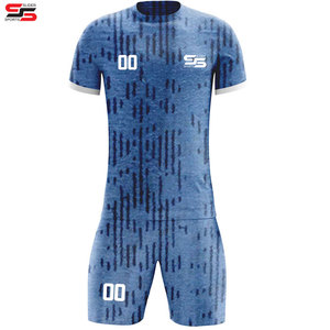 New Unisex Soccer Jersey Set Outdoor Sports Uniform With <b>Shorts</b> for Men and Kids OEM Service Automated Cutting sports wear - Product Image 6