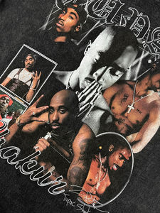 OEM Logo personnalisé Chemises pour hommes en coton de haute qualité Vêtements de ville graphiques personnalisés grande taille T-shirts pour hommes imprimés T-shirt oversiz unisexe pour hommes - Product Image 3