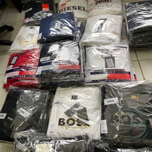 เสื้อยืดผ้าฝ้ายคุณภาพสูงสำหรับผู้หญิงผู้ชายเสื้อผ้าสต็อกลายแบบผสมตัวเลือกขนาดพิเศษของเหลือจากบังคลาเทศ - Product Image 4