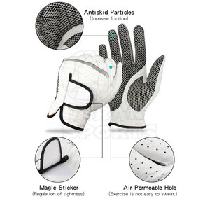 Gants de golf avec logo personnalisé Gants de golf en cuir véritable pour gaucher et droitier Gants de golf au design unique - Product Image 4