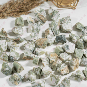 Wholesale Healing <b>Tree</b> Agate 1 Kg Raw Rock Rough Natural Healing <b>Crystal</b> Chunks Irregular Shape for Decoration Meditation - Product Image 3