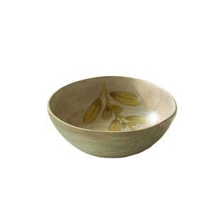 Nueva tendencia Ensalada amarilla Cuenco de madera para servir Único Hecho a mano India Venta caliente Comprador comercial Hotel Restaurante Venta al por mayor - Product Image 1