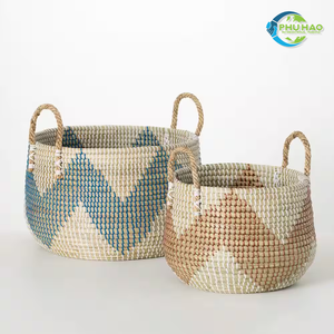 Cesto de Lavandería de Pasto Marino Vietnamita de Alta Calidad, Moderno y Práctico Organizador de Ropa Sucia, Macetas, Decoración del Hogar - Product Image 3