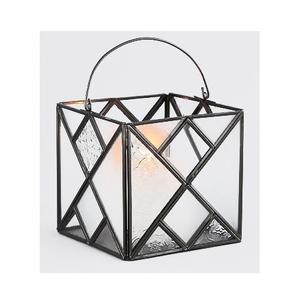 Portavelas colgante con acabado en polvo negro de alta calidad, Metal y vidrio, precio razonable, linterna de vela de terrario - Product Image 1