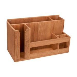 Wooden <b>Caddy</b> with Attractive Design Perfect for Storing Party Supplies or Organizing Napkins and Cutlery for Events - Product Image 2