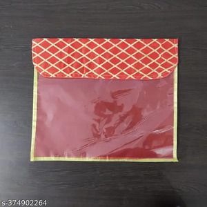 ชุดส่าหรีงานแต่งงานอินเดีย, กระเป๋าถือผู้หญิง, ของขวัญ haldi mehendi, เคส, ผ้าพันคอผ้าพันคอแบบดั้งเดิมทำงาน Saree COVER, กระเป๋าเสื้อผ้า - Product Image 3