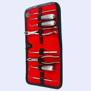 Juego de 8 instrumentos quirúrgicos dentales ortopédicos de acero inoxidable con 2 años de garantía de calidad - Product Image 2