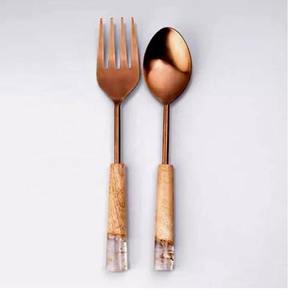 Nouveau design de couverts en métal pour servir la salade - Product Image 1